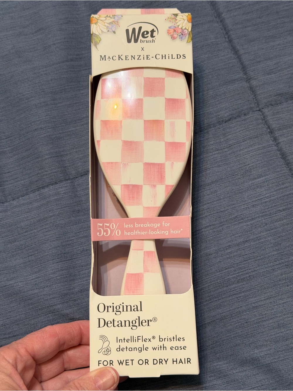 MacKenzie-Childs Pink Check Original Detangler for Kids